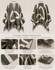 Oversized Double-Sided Cashmere Fringe Wrap