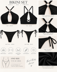 Korean-Style Push-Up Halter Bikini Set
