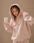 Korean-Style Double-Sided Fleece Lounge Set