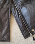 Glossy Oversized Collar Down Coat – Wash-Free Finish