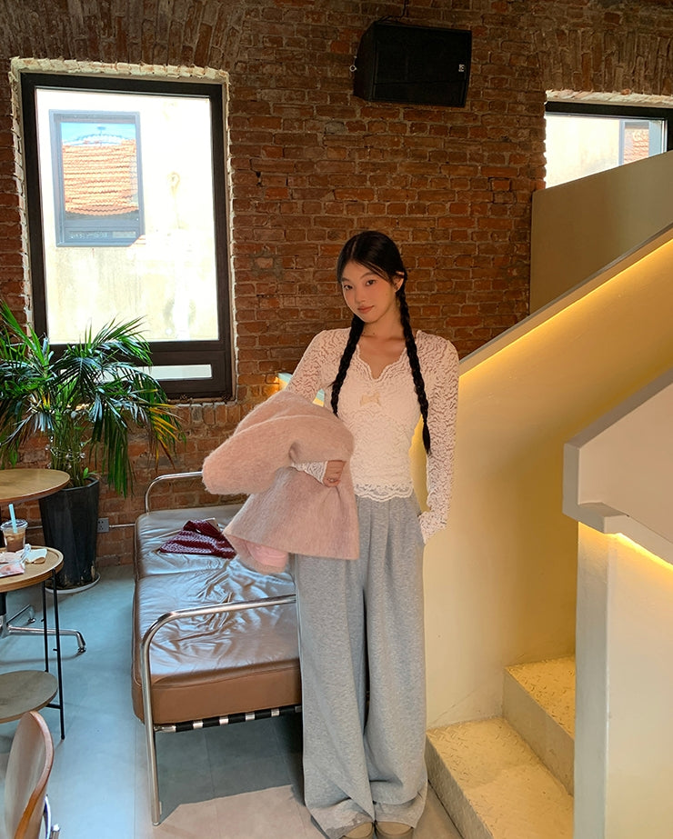 Ultra-Warm Thickened Wide-Leg Pants