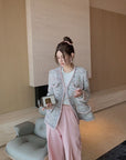 Deluxe Tweed Jacket in Blush Tones