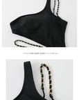 One-Shoulder One-Piece Swimsuit