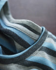 Korean-Style 3D Dachshund Striped Tee