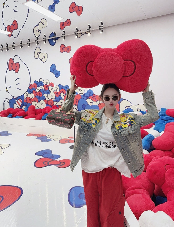 Mickey X Balenciaga Washed Denim Jacket