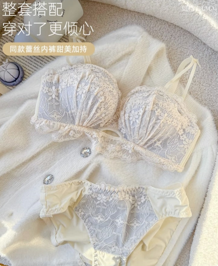 Wire-Free Thickened Push-Up Bra for Enhanced Bust