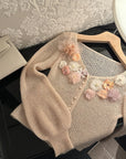 SANDRO MADGE Soft Lantern Sleeve Knit Sweater