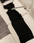 French Dress With Hollowed Out Waist