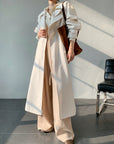 Rabbit Hair Blend Knit Set with Layered V-Neck Cardigan