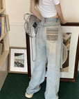 Vintage Washed Blue Ultra-Soft Jeans