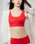 One-Piece Size-Free Red Lingerie