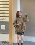 Casual Utility-Style Jacket with Straps