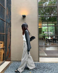 MM6 Striped Wide-Leg Floor-Length Pants