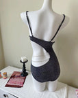 Starlit Sparkle Cut-Out One-Piece Swimsuit