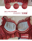 Red Wire-Free Bra Set