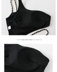 One-Shoulder One-Piece Swimsuit