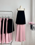 Must-Have Tie-Strap Camisole + Acetate Satin Mermaid Skirt
