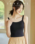 Vintage Square Neck Built-in Cup Camisole