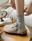 Korean Retro Mid-High Slouch Socks (3-Pack)