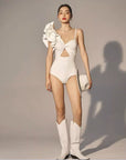 Fairy Style One-Shoulder Ruffled Swimsuit/Hot Spring Wear