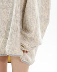 Spring/Summer New Arrival Unique Asymmetric Zipper Off-Shoulder Sweatshirt