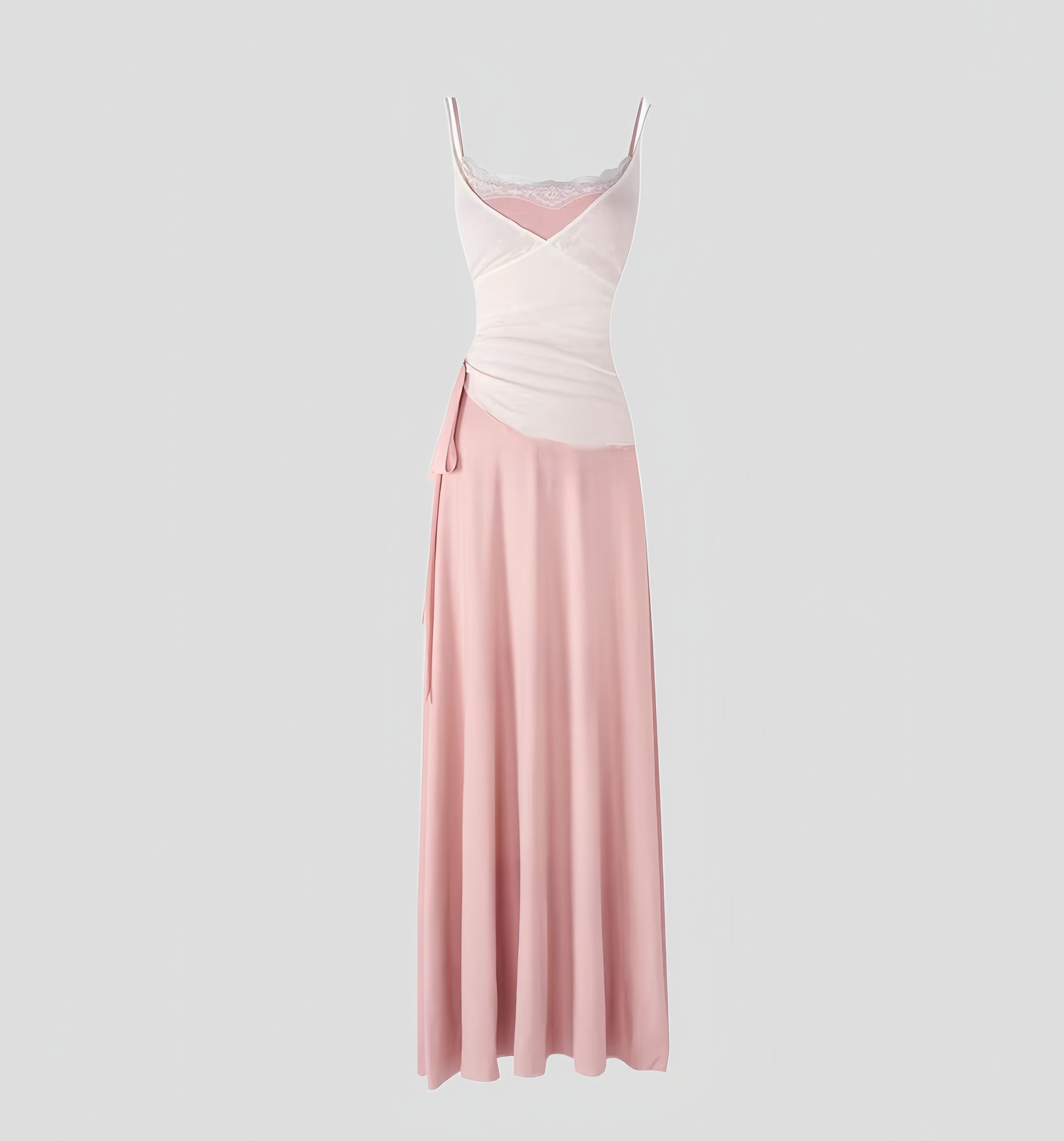 Soft Layered-Style Spliced Camisole Dress