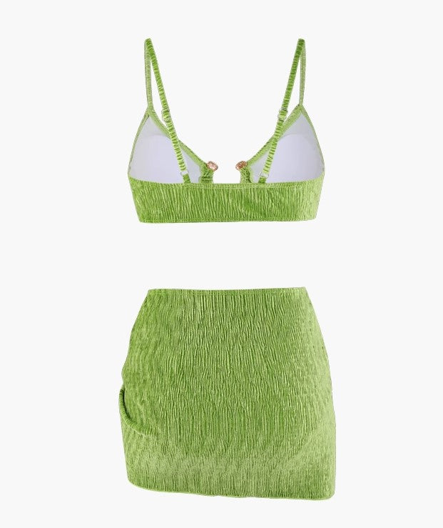 Velvet Bikini 3-Piece Set  