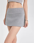 A-Line Fitted Mini Skirt Shorts for Petite Figures