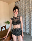 Luxury Sexy Back Embroidered Swimsuit