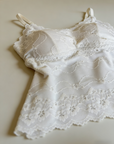French lace camisole with built-in padded cups