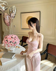 Modal Camisole Set with Sexy Built-in Bra Pads, Three-piece Home Wear Set