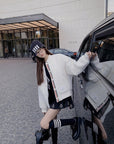 TB Wool Blend Quilted Varsity Jacket