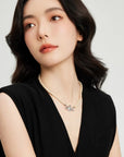 Pearl Saturn Collarbone Necklace