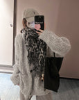 Korean-style wool knit cardigan with a relaxed, stylish design