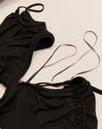 French Dress With Hollowed Out Waist