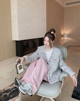 Deluxe Tweed Jacket in Blush Tones