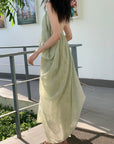 Tencel Airy Mid-Length Beach Dress