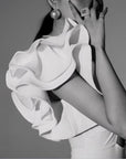 Fairy Style One-Shoulder Ruffled Swimsuit/Hot Spring Wear