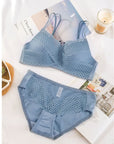 Crossed Cotton-Feel Embroidered Lace