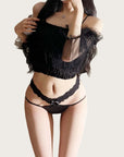 Sexy Low-Rise Lace Cut-Out Panties