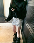 Deluxe Sequin Fringe Skirt