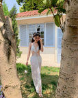 Goddess-style One-Piece Swimsuit with Cover-Up