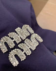 Rhinestone Logo Hooded Lounge Set
