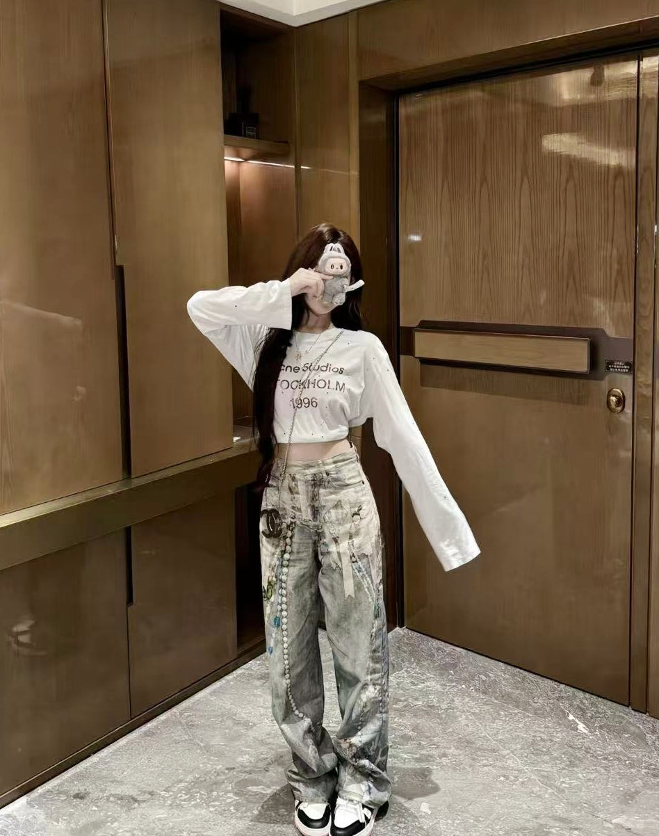 Streetwear ACN* Straight-Leg Jeans