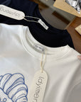 Korean-Inspired Croissant Embroidered Tee