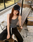 American-Style Striped Eco Cotton Drawstring Lounge Pants
