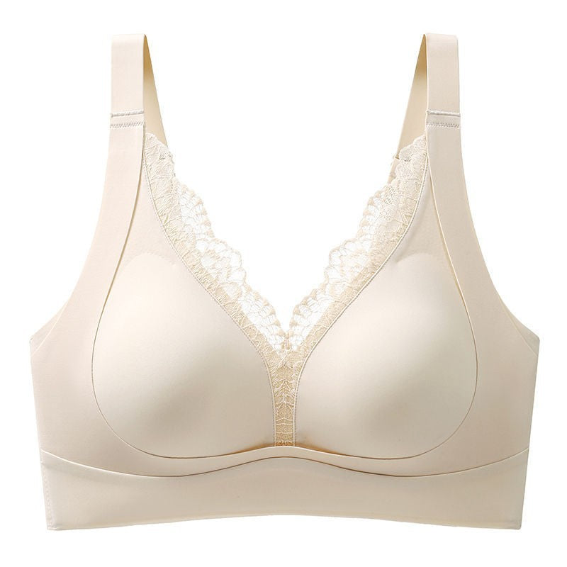 Deep V Lace Shaping Bra (No Panties)