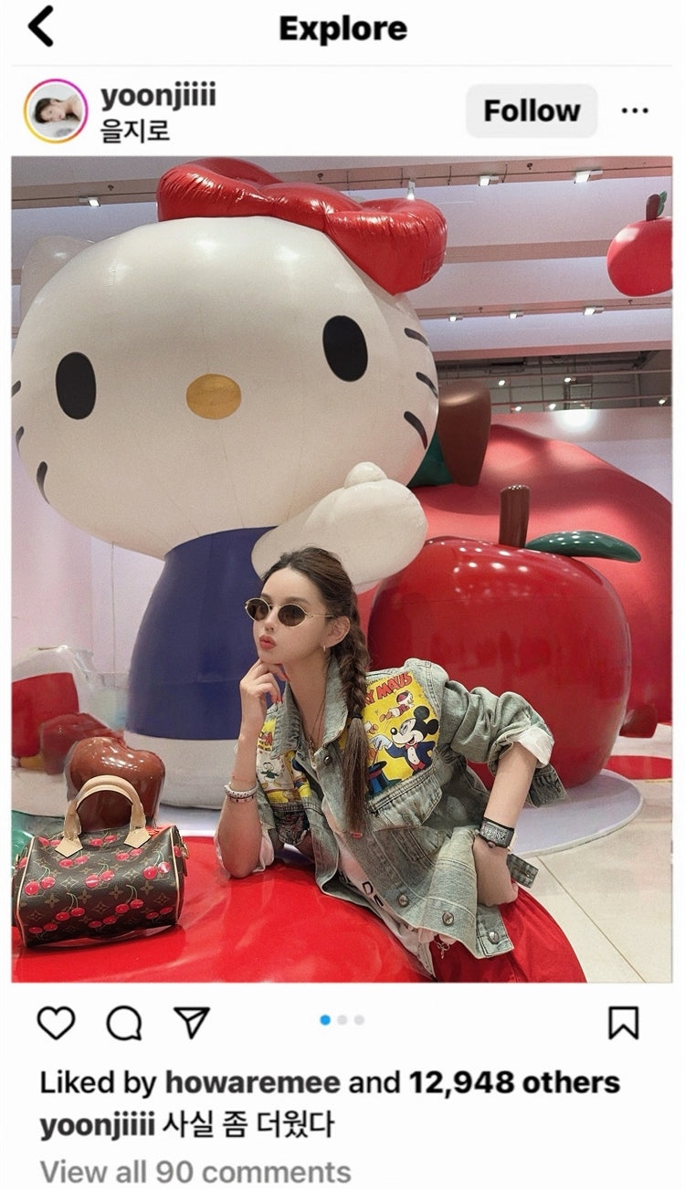 Mickey X Balenciaga Washed Denim Jacket
