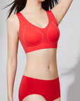 One-Piece Size-Free Red Lingerie