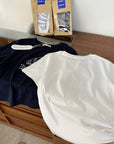 Korean-Inspired Croissant Embroidered Tee